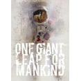 thumbnail image 4 of Stephen Chambers 19x24 White Modern Wood Framed Wall Art Titled - One Giant Leap, 4 of 6