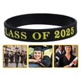 thumbnail image 3 of 24 piezas Clase de 2025 PRIMERAS DE SILICONA DE PROBACIÓN CLASS DE 2025 Party Favores Silicona pulseras 2025 Suministro de fiesta de graduación, 3 of 6