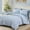 B-Cornflower Blue, variant on Blue Classic Puff Floral Queen Comforter Set 7 Pieces,All Seasons Shabby Chic Farmhouse Bed in a Bag,with Wildflowers Fluffy Comforter Sheets Pillowcases Shams
