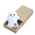 thumbnail image 6 of Fairnull 1 Set Ghost Doll with Greeting Card Heart Pocket Comfortable Cute You Are My Boo Cartoon Ghost Doll for Gifts, 6 of 10