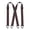 Brown, variant on Men's 4 Clip Suspenders, X Back Hidden Work Suspenders with Hook Clips, Heavy Duty for Hikers Seniors Dress Pants(Black)
