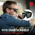 thumbnail image 3 of Gafas de seguridad NoCry tintadas sobre gafas UV400 ANSI Z87, 3 of 6
