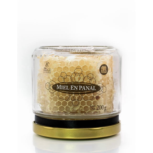 CEIMAYÁ, Miel de Abeja en Panal, Presentación Natural, Frasco de 200 gramos