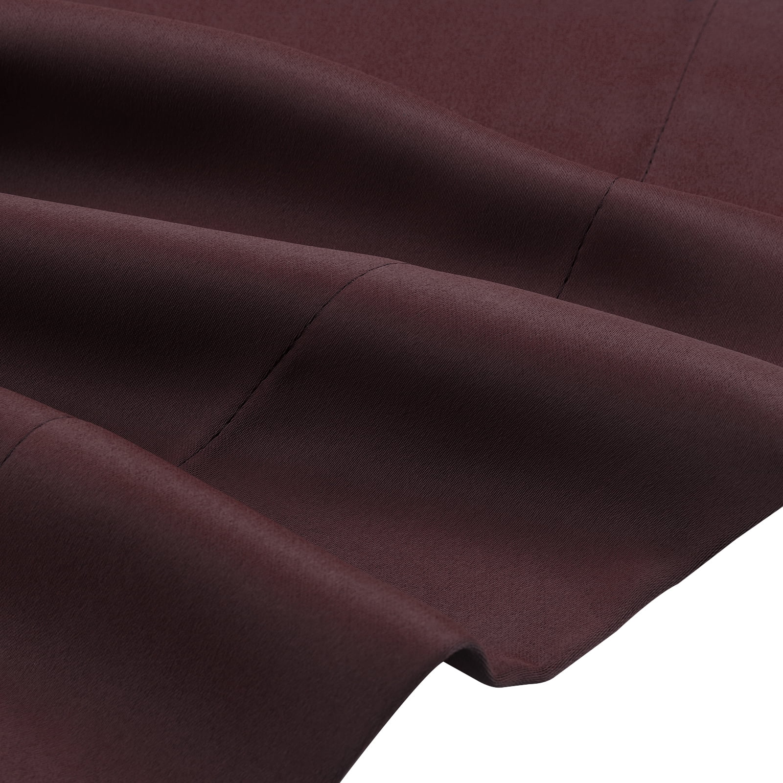TWOPAGES Pinch Pleated Drape Blackout Light Blocking Curtain for Bedroom, 1 Panel, 52"x84", Burgundy