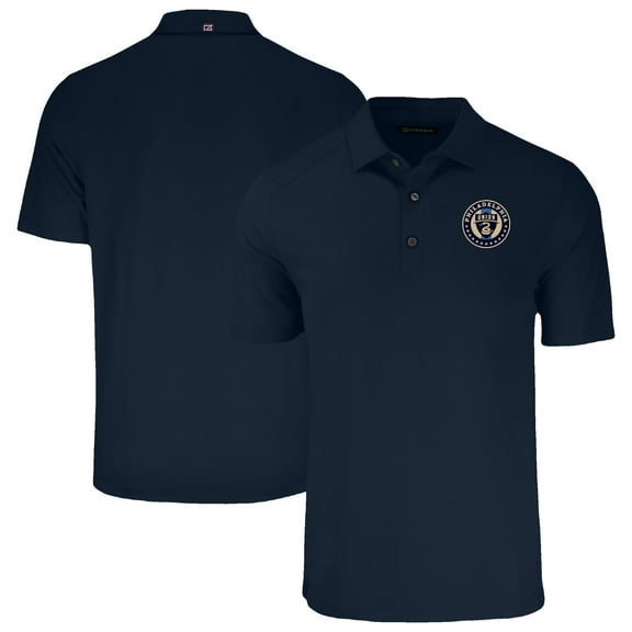 Men's-Cutter & Buck  Navy Philadelphia Union Big & Tall Forge Eco Stretch Recycled Polo