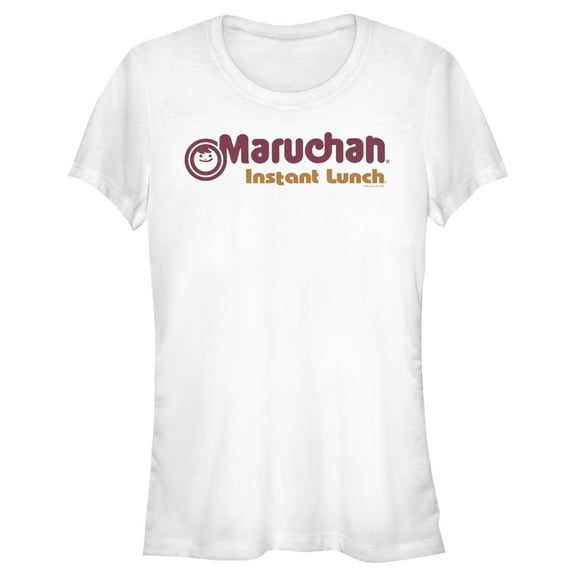 Junior's Maruchan Red and Orange Logo  Graphic Tee White 2X Large