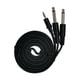 thumbnail image 3 of Cable divisor en Y de alimentación con conector TRS estéreo de 1/8" a doble TS de 1/4", conector chapado en oro, 3,5 1.5m, 3 of 6