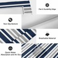 thumbnail image 6 of Dark Blue Gray Outdoor Rug for Patio/Deck/Porch, Non-Slip Large Area Rug 5 x 8 Ft, Horizontal Stripe Minimalist Geometric Indoor Outdoor Rugs Washable Area Rugs, Reversible Camping Rug Carpet Runner, 6 of 8