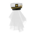 thumbnail image 3 of Gorra de marinero de novia con velo, accesorio de disfraz con bordado de ancla para mujer Estilo B, 3 of 8