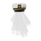 thumbnail image 3 of Gorra de marinero de novia con velo, accesorio de disfraz con bordado de ancla para mujer Estilo B, 3 of 8
