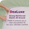 thumbnail image 3 of DeaLuxe Bedding 21” Queen Size Deep Pocket Fitted Sheet Only - Queen XL Sheets for Thick Mattress Pillow Top Air Mattress 18-20 Inch - Green, 3 of 8