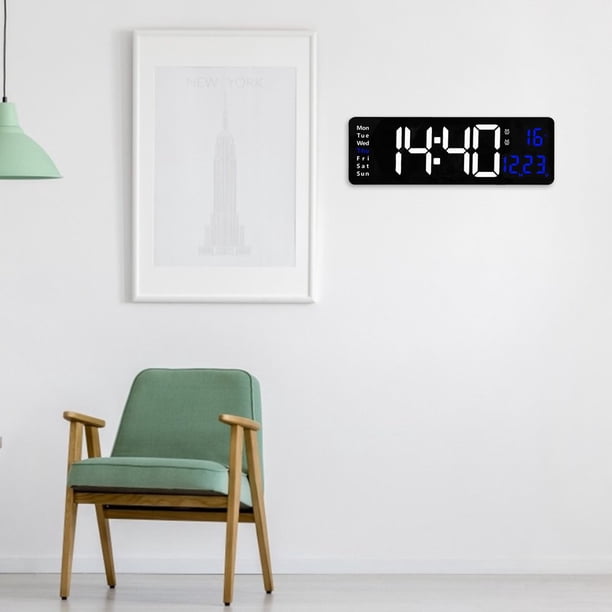 Grande Horloge Murale Numérique Avec Télécommande - Marque - Modèle