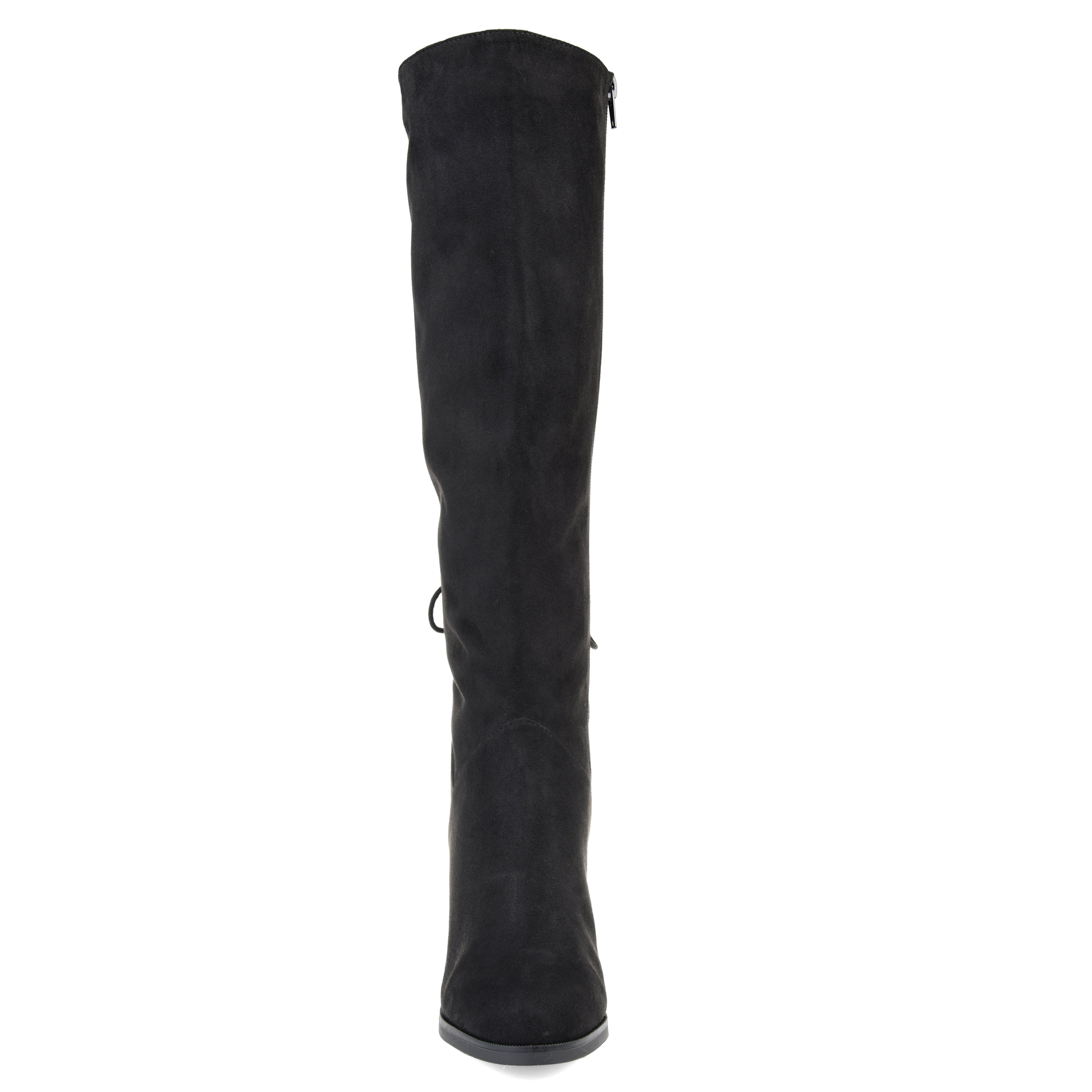 Journee Womens Leeda Extra Wide Calf Block Heel Knee High Boots