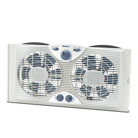 Holmes Dual Blade Window Fan with Comfort Control Thermostat