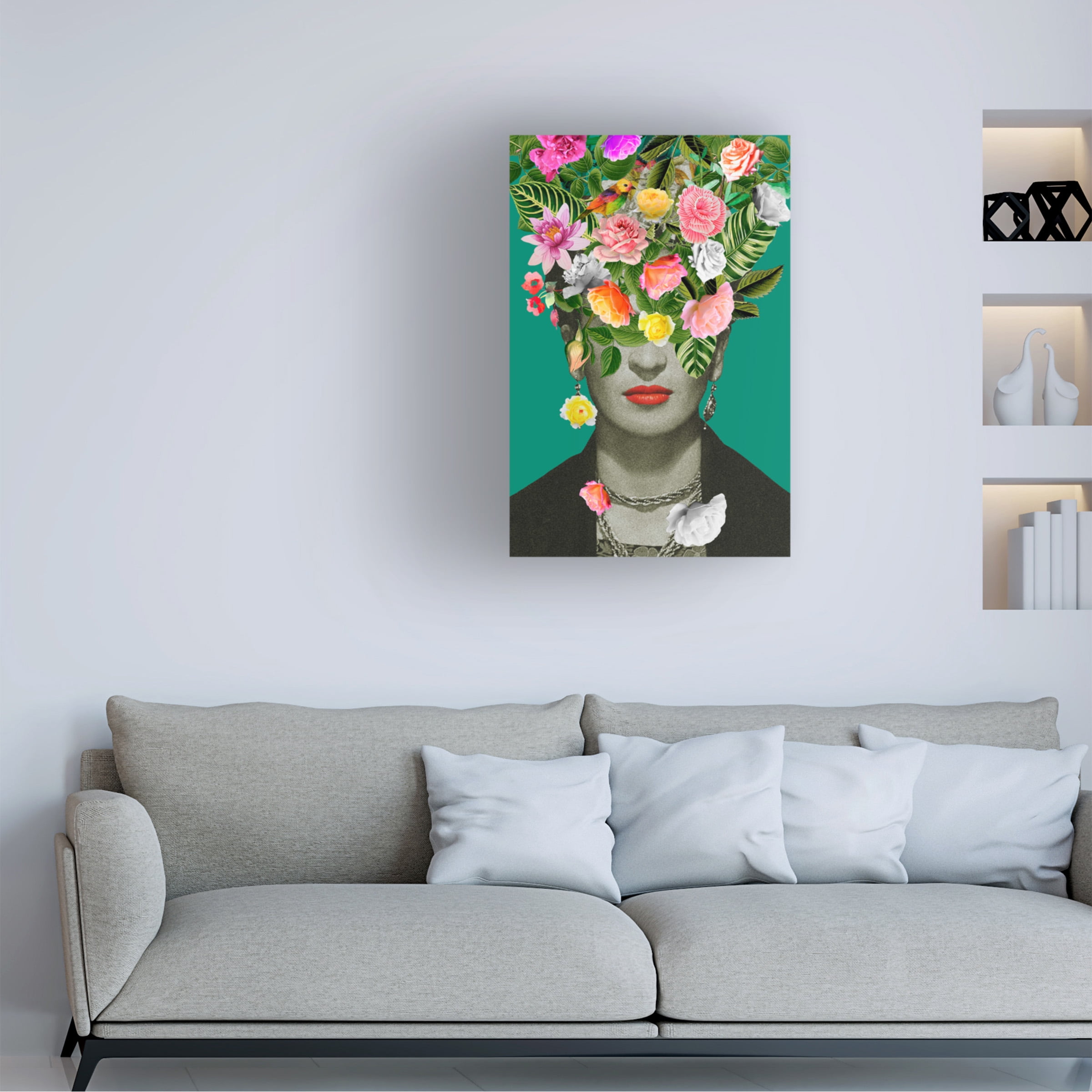 Trademark Fine Art Frida Floral Studio Floral Frida Canvas Wall Art - 30x47