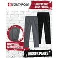 thumbnail image 2 of Southpole Boys Jogger Pants - 2 Pack Lightweight Tech Woven Athletic Cargo Jogger Pants (S-XL), 2 of 6