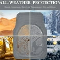 thumbnail image 3 of CAR GRAND Heavy Duty Rubber Floor Mats 3-Piece Universal Waterproof Car Mat Set for Car Auto SUV Truck Gray, 3 of 7