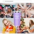 thumbnail image 2 of Not A Day Over Fabulous - 20 Oz Stainless Steel Insulated Tumbler Cup with Lid- 21st 30th 40th 50th 60th 70th Birthday Gifts for Women Her Mom Grandma Friend Gift Ideas (Violet), 2 of 6