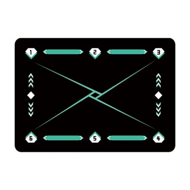 Tapete de entrenamiento de pasos de fútbol, accesorios auxiliares silenciosos para regatear, entrenador de fútbol, tapete de ayuda para entrenamiento de fútbol con control de regate