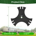 thumbnail image 4 of 2 Pack 9" 3-Side Edger Star Blades 5/8" Center Hole, 781-0748-0637 Edger Blades for Craftsman Edger Compatible with Troy-Bilt, MTD Edgers, Replace 781-0748,981-0748, 40-009, 7185767, 4 of 7