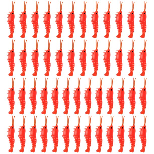 Señuelo de pesca de agua salada 50 Uds. señuelo suave luminoso portátil regalos de camarones para hombres