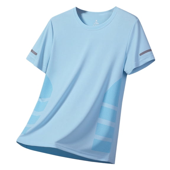 Dagaeig Short Sleeve Shirts for Men Summer Pullover Athletic Casual Plain Workout Moisture-Wicking Mens T-Shirts Outdoor