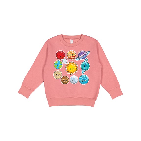 Inktastic Happy Sun Moon and Planets Toddler Sweatshirt