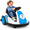 Blue, variant on 12V Electric Bumper Car for Toddlers, 2.2 mph Ride On Toy with Remote Control, 360° Spin, Bluetooth Music, LED Lights, DIY Stickers, Blue