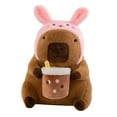 thumbnail image 4 of Animal de Peluche CUTICAT Capybara 53 cm Sombrero Rosa, 4 of 8