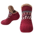 thumbnail image 4 of Hombres Mujeres Invierno Control de interiores Calcetines Caquetas sin deslizamiento Calcetines Fuzzy Socks Barmed dormitorio para dormir Soft para Navidad, 4 of 8