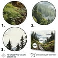 thumbnail image 3 of Designart "Olympic Greenery Forests of Olympic National Park III" Landscapes Floater Framed Wall Art Print, 3 of 7