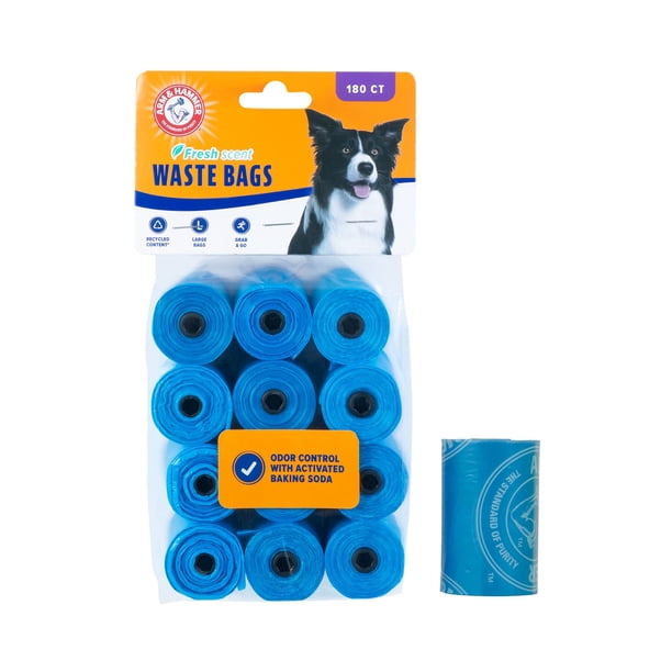 Bolsas de basura Arm & Hammer Durable con bicarbonato de sodio, 180 bolsas