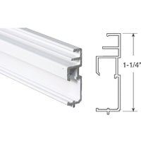 Prime Line PL 14206 1.25 x 72 in. Bottom Triple Track Window Screen Frame - White- Pack Of 6