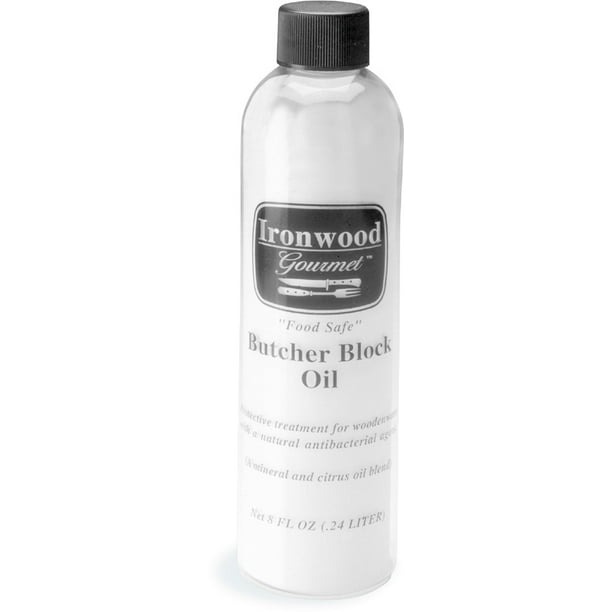 Ironwood Gourmet Butcher Block Mineral Oil AntiBacterial 8Oz