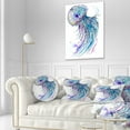 thumbnail image 3 of Designart Jelly Fish Watercolor - Animal Throw Pillow - 12x20, 3 of 5