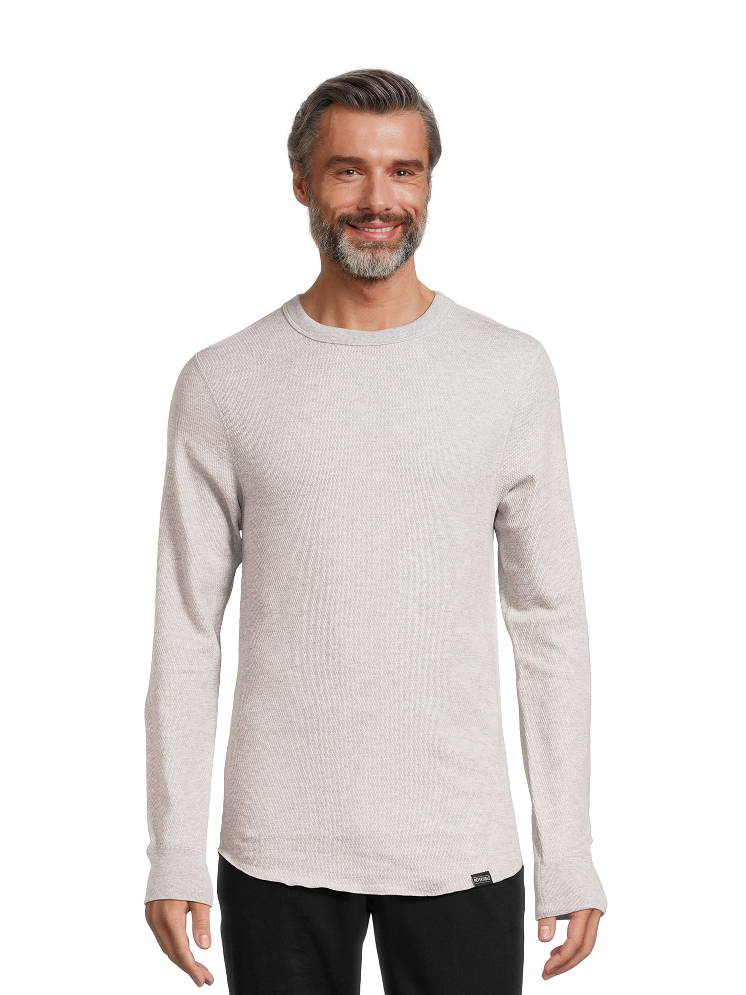Ｈeavy Ｗeight Ｔhermal Ｌong Ｓleeves Ｗhite Men's Heavyweight Cotton Long Sleeve Thermal Top, White XL, 1