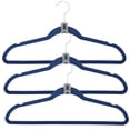 thumbnail image 4 of Ganchos Mlici Velvet para colgar ropa, 60 unidades, color gris, 4 of 7