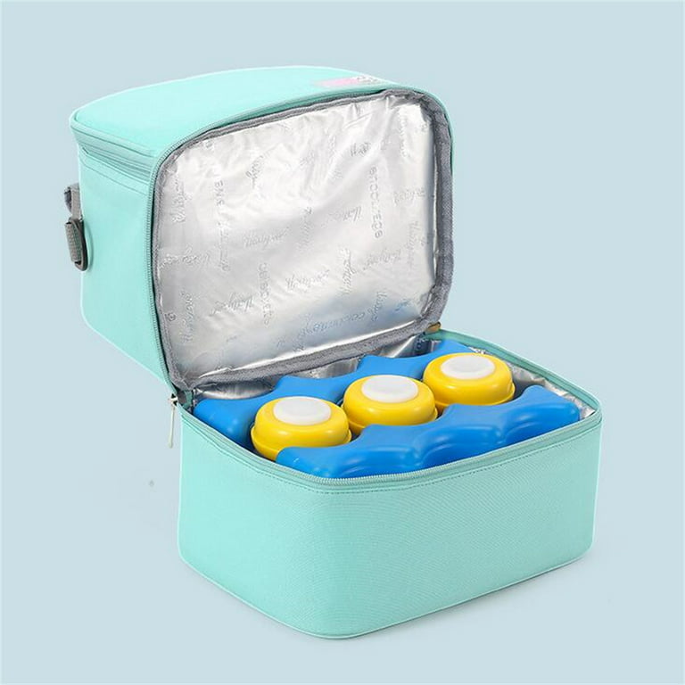 Large Capacity Double Layer Thermal Lunch Bag Picnic Food Insulated Storage  Container Bento Milk Preservation Cooler Tote Bag