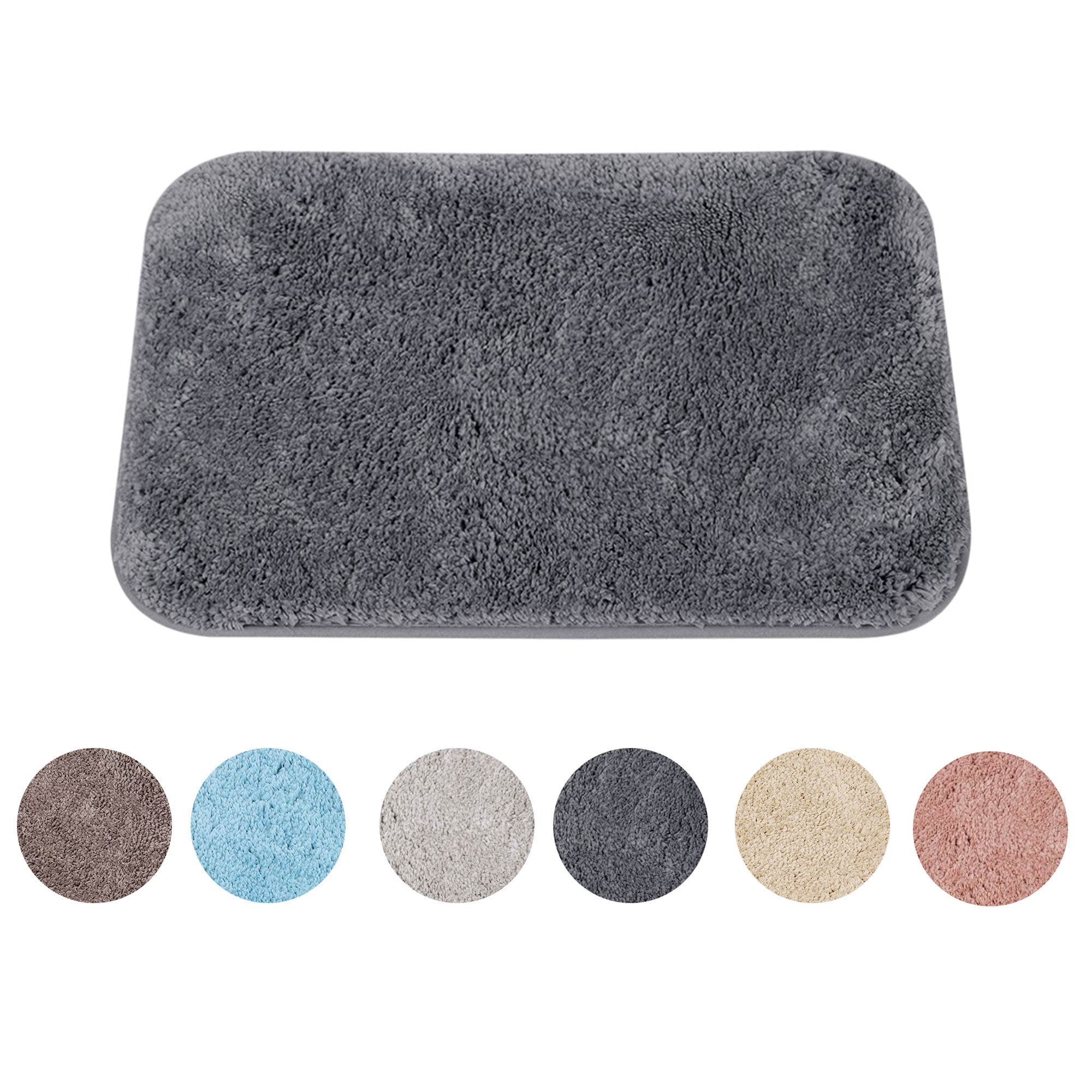 Luxury Soft Plush Shaggy Thick Microfiber Bath Mat Floor Mat Nonslip