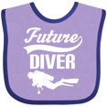 thumbnail image 3 of Inktastic Future Diver Scuba Diving Boys or Girls Baby Bib, 3 of 4