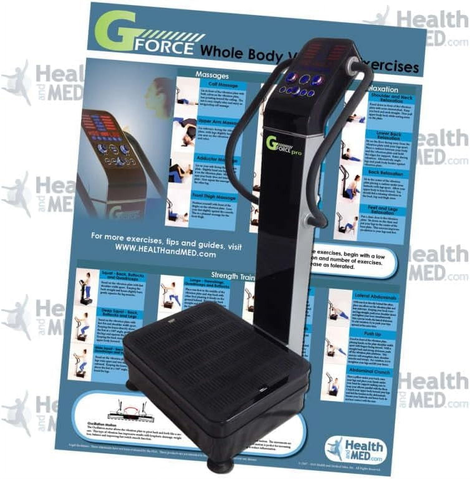 GForce Pro Cardio | 1500 Watt Professional Dual Motor Whole Body Vibration Machine | Vibration Plate Exercise Machine for Men & Women | Workout Machine