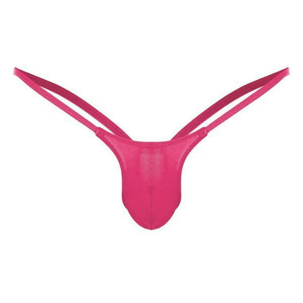 DENGDENG Plus Size G String Thongs for Men Sexy Low Rise Soft Pouch