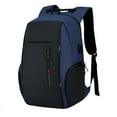 thumbnail image 2 of Jacenvly Men's 15.6 inch Laptop Backpack USB Charging Casual Business, Blue, 2 of 6