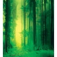 thumbnail image 3 of Mystic Duvet Cover Set, Fantasy Warm Season Springtime Forest Tall Trees Twilight Art Print, Decorative 2 Piece Bedding Set with 1 Pillow Shams, Twin Size, Green, by Ambesonne, 3 of 3