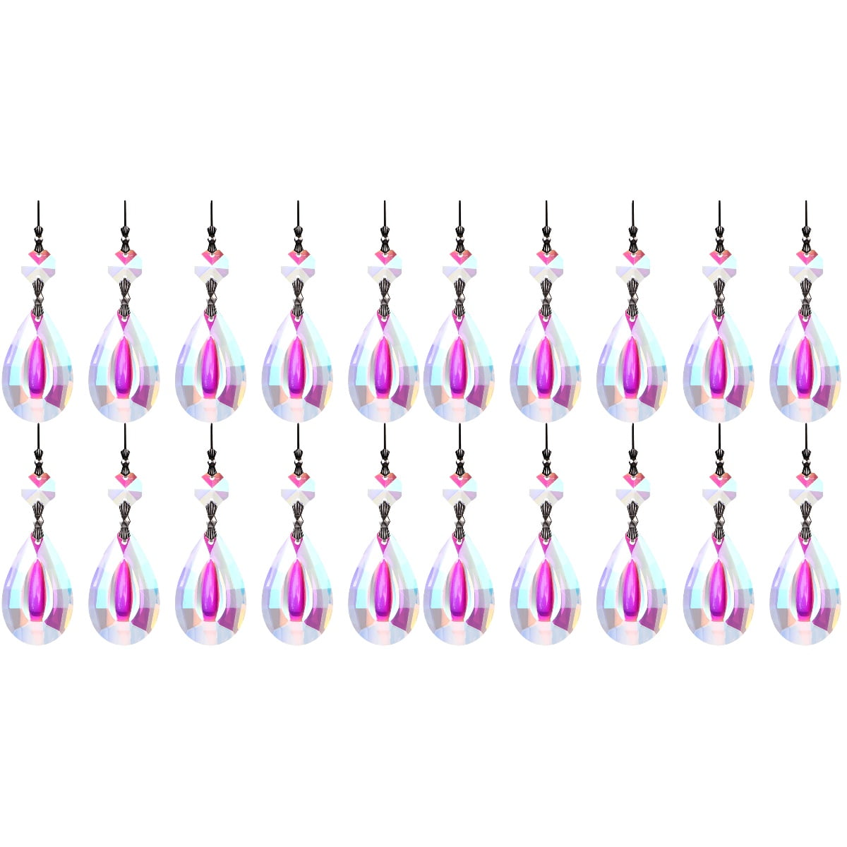 Etereauty Crystal Chandelier Suncatcher Hangingpull Drops Crystals Suncatchers Glass Pendant