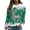 A-Light Green314, variant on Wxolcjlv Womens Bow Santa Hat Graphic Sweatshirts Long Sleeve Crew Neck Ribbed Knit Tops