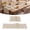 Brown, variant on MeyJey Table Runner and Placemats Set of 4, Washable Fabric Rectangle Dining Table Mats with Tassels for Dining Tables, Kitchen, Gray