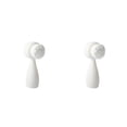 thumbnail image 1 of Vogacara Cepillos de limpieza facial manual Cuidado de la piel Espinilla Poros Exfoliante Regalos Salón profesional Viaje Blanco Tipo 3 Blanco Tipo 3 2piezas Vogacara  CBP273388, 1 of 6