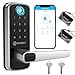 thumbnail image 3 of Smart Door Lock, Olumat Keyless Entry Door Lock Fingerprint Door Lock With Keypad Electronic Digital Door Lock With Handle For Home, Rental, Office And Hotel, 3 of 4