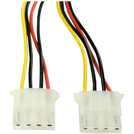SATA Power Adapter Cable (15-Pin SATA Power Male to Dual Molex 4-Pin Female)